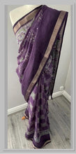 Load image into Gallery viewer, cotton slub saree 4135