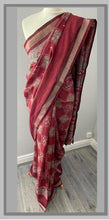 Load image into Gallery viewer, cotton slub saree 4136