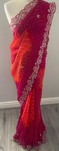 Load image into Gallery viewer, Soft georgette Bandhni print saree 5024