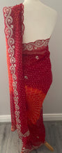 Load image into Gallery viewer, Soft georgette Bandhni print saree 5026
