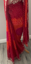 Load image into Gallery viewer, Soft georgette Bandhni print saree 5026