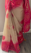 Load image into Gallery viewer, Semi silk bandhni print saree 5027