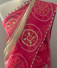 Load image into Gallery viewer, Semi silk bandhni print saree 5027