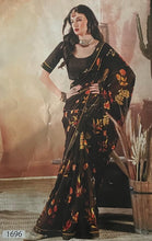 Load image into Gallery viewer, Soft georgette chiffon saree 5019