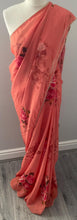 Load image into Gallery viewer, Floral print georgette saree 5021