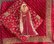 Load image into Gallery viewer, Bandhani saree 952