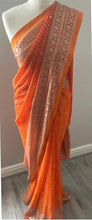 Load image into Gallery viewer, Lariya print saree 1842