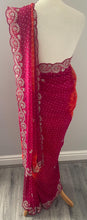 Load image into Gallery viewer, Soft georgette Bandhni print saree 5024