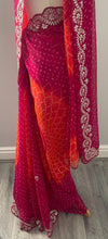 Load image into Gallery viewer, Soft georgette Bandhni print saree 5024