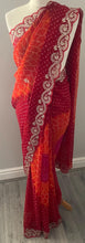Load image into Gallery viewer, Soft georgette Bandhni print saree 5026