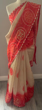 Load image into Gallery viewer, Semi silk bandhni print saree 5029