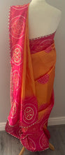 Load image into Gallery viewer, Semi silk bandhni print saree 5028
