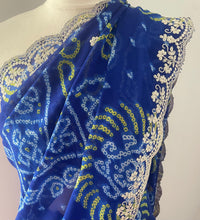 Load image into Gallery viewer, Soft georgette Bandhni print saree 5030