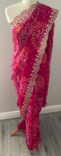 Load image into Gallery viewer, Soft georgette Bandhni print saree 5033