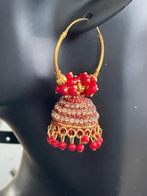 Load image into Gallery viewer, Jhoomar hoop earings 6043