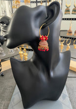 Load image into Gallery viewer, Jhoomar hoop earings 6043