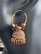 Load image into Gallery viewer, Jhoomar hoop earings 6044