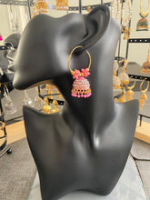 Load image into Gallery viewer, Jhoomar hoop earings 6045