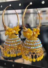 Load image into Gallery viewer, Jhoomar hoop earings 6046