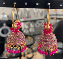 Load image into Gallery viewer, Jhoomar hoop earings 6047