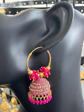 Load image into Gallery viewer, Jhoomar hoop earings 6047