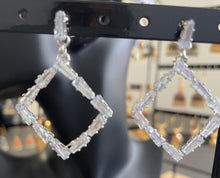 Load image into Gallery viewer, Large hoops with bling 6056