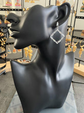 Load image into Gallery viewer, Large hoops with bling 6056