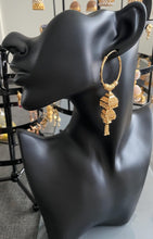 Load image into Gallery viewer, Large hoop/dangle earrings 6065