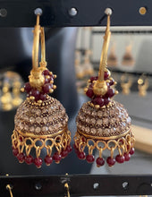 Load image into Gallery viewer, Jhoomar hoop earings 6044