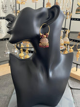Load image into Gallery viewer, Jhoomar hoop earings 6044