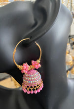 Load image into Gallery viewer, Jhoomar hoop earings 6045