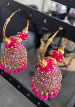 Load image into Gallery viewer, Jhoomar hoop earings 6047