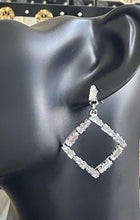 Load image into Gallery viewer, Large hoops with bling 6056