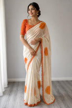 Load image into Gallery viewer, chiffon bandhni print saree 4194