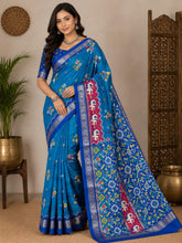 Load image into Gallery viewer, Cotton silk saree 1636 (Pn the print might be a bit different )