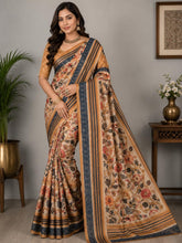Load image into Gallery viewer, Linen saree 1366