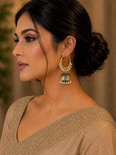 Load image into Gallery viewer, Hoops with jhoomar earrings 4249