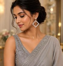 Load image into Gallery viewer, Large hoops with bling 6056