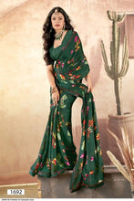 Load image into Gallery viewer, Soft georgette chiffon saree 5014