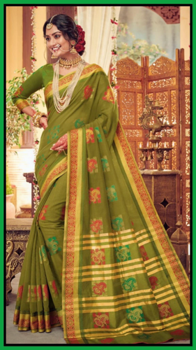 Cotton silk saree 136