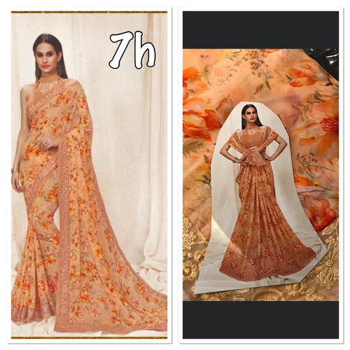 Georgette saree 301