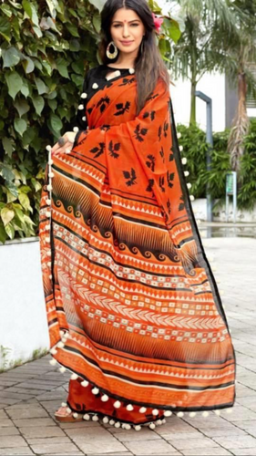 Cotton Pum pum saree 313