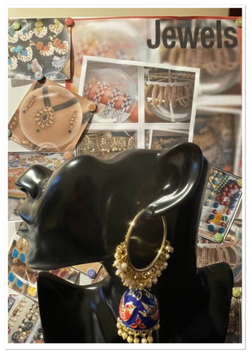 Large jhoomar earrings