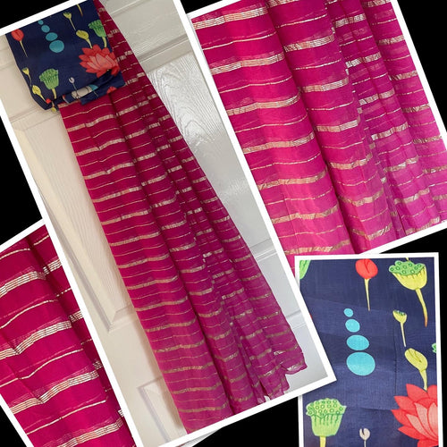 Viscose silk saree1702