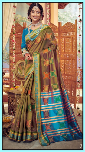 Cotton silk saree 134