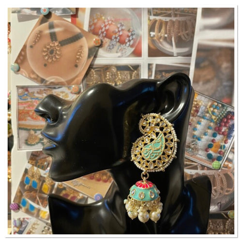 Large jhoomar earrings