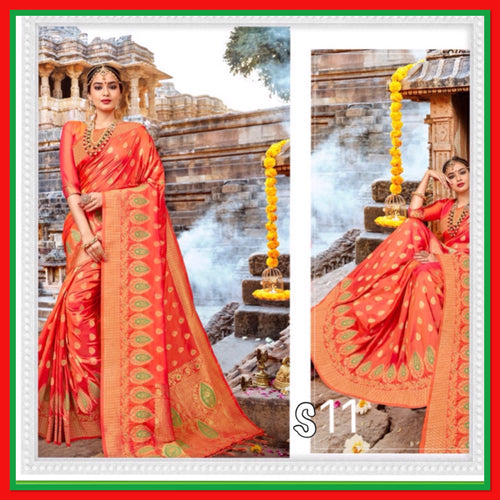 Semi silk weaving saree 380