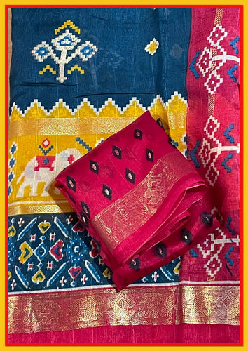 Cotton silk saree 1642