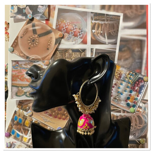 Large jhoomar earrings