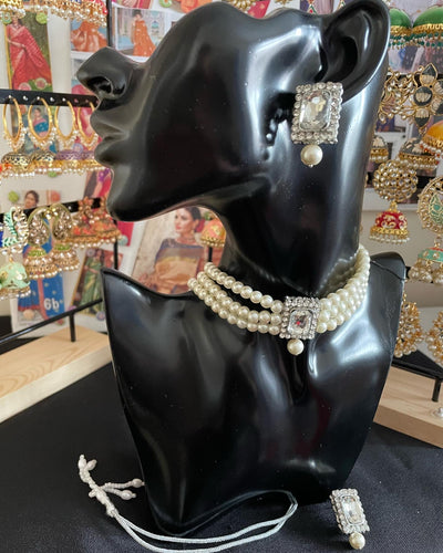 Pearl choker set 1606